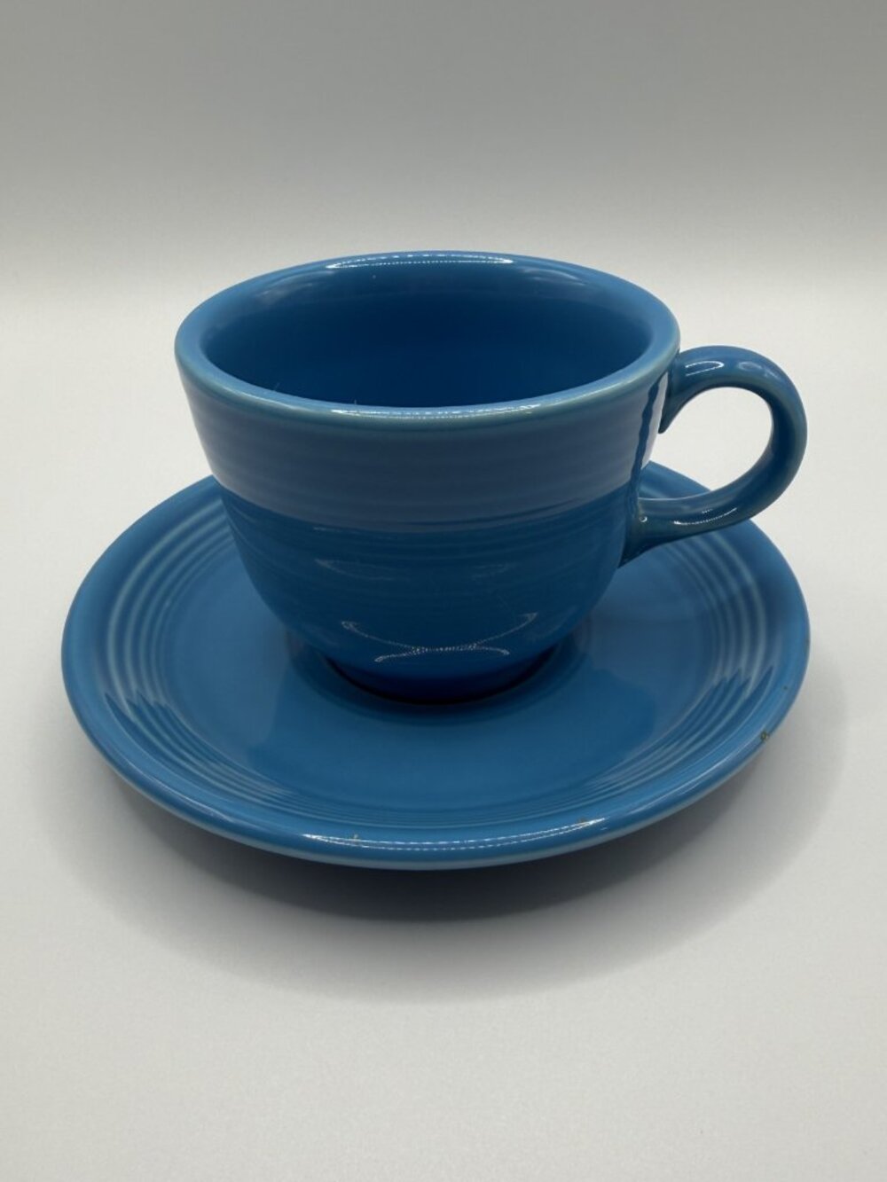Fiestaware Peacock Cup & Saucer Set